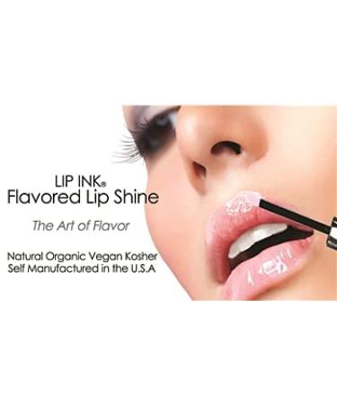 LIP INK Vegan Flavored Lip Shine Moisturizers - Strawberries & Cream | Hydrating Long-Lasting Lip Care | Shop Internationally - Buy Online on GoSupps.com