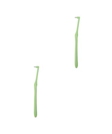 INOOMP 2 Pcs Pet Single Head Toothbrush Cat Toothbrush Cat Toothpaste Cleaning Kits Puppy Manual Fine Fiber 1 count (Pack of 1) Random Colorx2pcs