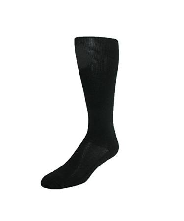 Windsor Collection Men's Gradual Compression Travel Support Socks  1 Pair One Size Black