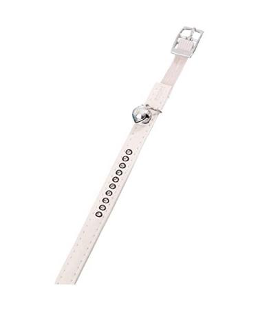 Karlie Art Leather Plus Cat Collar 11 mm/ 30 cm White