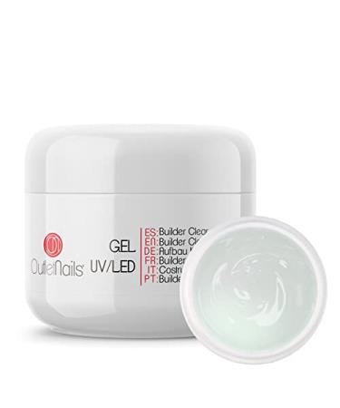 UV Builder Gel Transparent 50ml | UV and LED compatible | Builder Gel Clear Outlet Nails