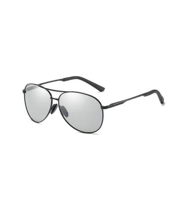 Riccie Intelligent varifocal glasses with multiple focus and photochromy Presbyopia glasses metal aviation frame outdoor sunglasses/anti -reflection 01 +1.0 +1.0 01