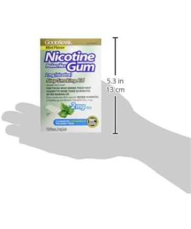 GoodSense Nicotine Polacrilex 2 mg Mint Flavor Gum - 110 Count Stop Smoking Aid - Buy Online on GoSupps.com