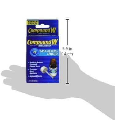 Compound W Maximum Strength Wart Remover Fast-Acting Liquid 0.31 oz - Buy Online on GoSupps.com