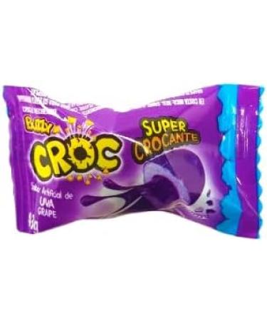 Chewing Gum Buzzy Croc - 172g case (40x4 3g.) - Imported from Brazil - Lecsa Specialty Snacks (170g Grape) Grape 1 count (Pack of 1) - Buy Online on GoSupps.com