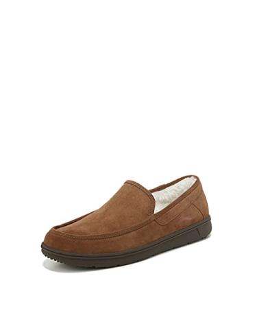 Vionic Men's Suede Gustavo Slip On Mule Sipper- Comfortable Spa House Slippers that include Three-Zone Comfort with Orthotic Insole Arch Support Soft House Shoes for Men 11 Toffee