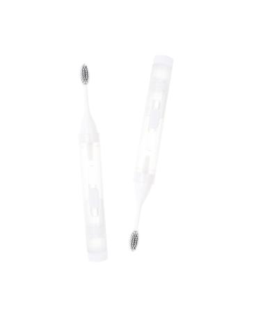 Mobestech children's suit 2st portable toothbrush set toothbrush hike.Mini travel toothbrush small portable toothbrush soft bristle toothbrush pktg detergent travel white adult