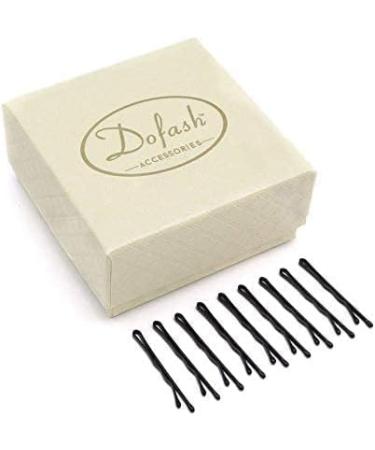 Dofash Bobby Pins Hair Pins Steel Hair Clips 3.5 cm / 1.38 Inch Hair Accessories Metal Pins for Women (Black) - Buy Online on GoSupps.com