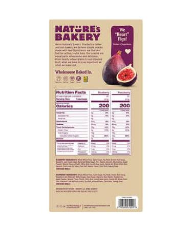 Nature's Bakery Fig Bar - 40 Pack, 5 LBS - 40 Count Pack - Delicious Snack Bars - Buy Online on GoSupps.com