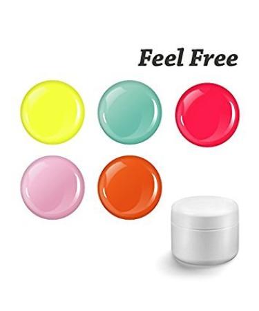 EuBeCos Feel Free Runaway Color Gel Set - 5 x 5 ml Self-Smoothing Studio Quality Gel | Made in Germany | International Shipping Available - Buy Online on GoSupps.com