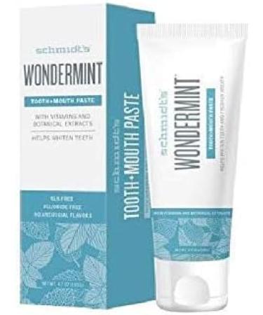 Schmidts Wondermint Toothpaste 4.70 oz - Pack of 2 | Freshens Breath | Natural Ingredients - Buy Online on GoSupps.com