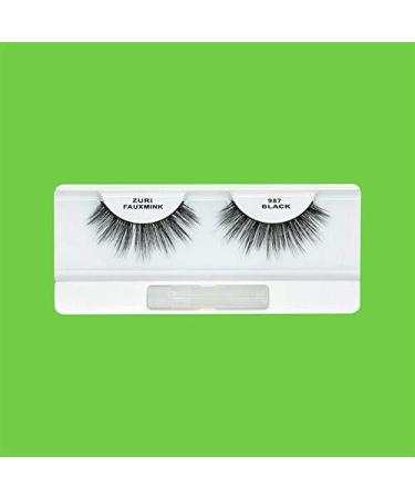 ZURI Fauxmink False Eyelashes | XD/8D X-Dimensional Natural False Lashes | False Eyelashes Natural Look | Thick Eyelashes With Lash Applicator | Natural Eyelashes with Glue | Mink Eyelashes Style #987 - Buy Online on GoSupps.com