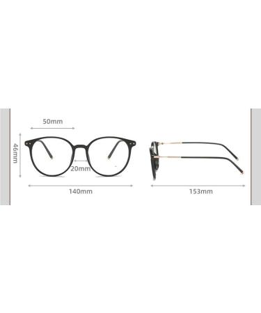 Round Blue Light Blocking Reading Glasses - Classic Anti-UV Computer Eyewear +100 Green - Buy Online on GoSupps.com
