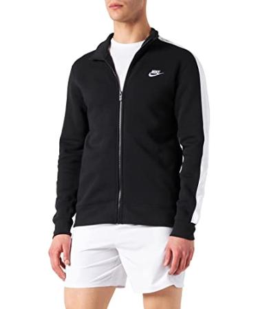 Nike Sportswear Club Fleece Track Jacket Large Black/ White