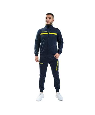Givova Unisex Suit One Full Zip Full Zip Jumpsuit X-Large Blue/Yellow