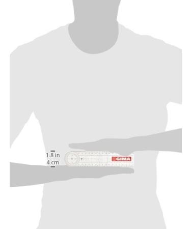 Gima Orthopaedic Goniometer - Durable 205 x 45 mm Plastic Measuring Tool for Accurate Angle Measurement - International Shipping Available - Buy Online on GoSupps.com