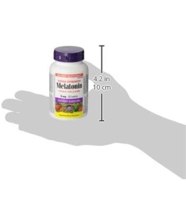Webber Naturals Melatonin Extra Strength 5 mg 60 Timed Release Tablets For Sleep Support Vegan - Buy Online on GoSupps.com