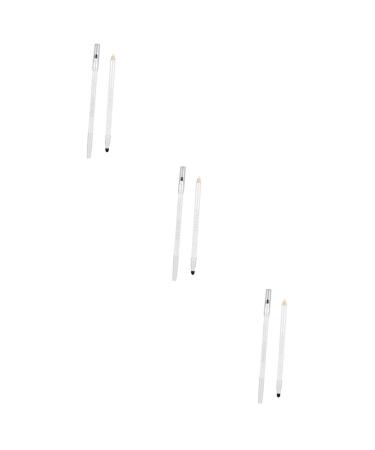 Housoutil Eye Shadow Pen 3pcs Lying Head Lustre Silkworm Eye Pearly Pen Makeup Shadow Double Lying Silkworm Pen mediumx3pcs Whitex3pcs