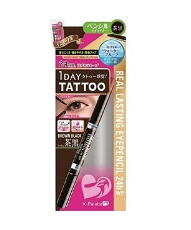K Palette 1 Day Tattoo Real Lasting Eye Pencil Brown Black