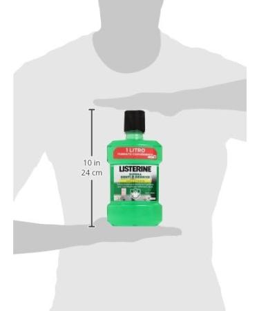 Shop Listerine Mouthwash Fresh Mint Fluoride for Strong Teeth & Healthy Gums 1L - Optimal Oral Hygiene - Buy Online on GoSupps.com