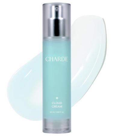 CHARDE Cloud Cream | Lightweight Gel Cream for Face & Neck Hydrating & Firming Look with Collagen & Peptides Korean Skincare Moisturizer (50ml)
