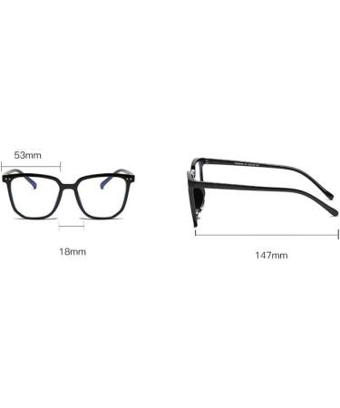 Zhuyiqz Large Square Anti-Blue Light Reading Glasses +250 - Fatigue Relief Presbyopia Glasses (Gray) - International Shipping Available - Buy Online on GoSupps.com