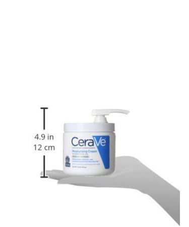 CeraVe Moisturizing Cream 16 oz - Daily Face & Body Moisturizer for Dry Skin | With Pump - Buy Online on GoSupps.com