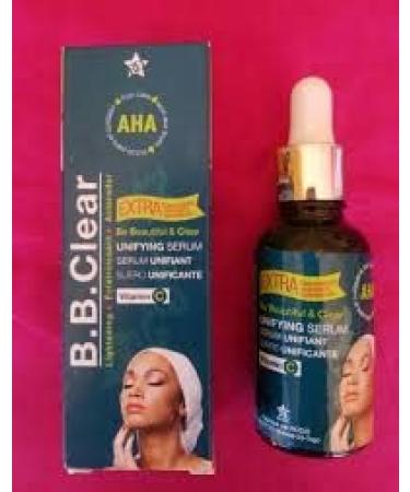 B.B clear anti-dark spot lightening serum based on AHA and fruit acids intense clarifying
