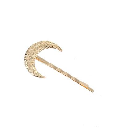 Tgirls Fashion Crescent Moon Hair Clips - Gold Hair Accessories for Women and Girls - Buy Online on GoSupps.com