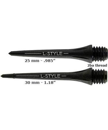 LSTYLE HardLip Conversion Tips - 30mm (6 Pack) for Converting Soft Tip Darts to Steel Tip - Buy Online on GoSupps.com