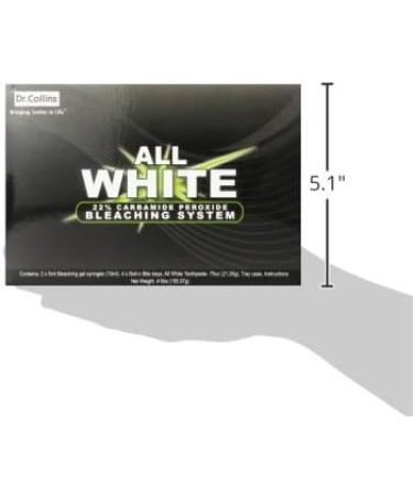 Dr. Collins All White Bleaching System 22% Carbamide Peroxide 16% - Professional Teeth Whitening Kit - Buy Online on GoSupps.com