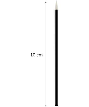 DRESSOOS 100pcs Cosmetics Brush Eyeshadow Eye Makeup Liquid Makeup Angled Eyeliner Brush White 10X0.5X0.5cm White - Buy Online on GoSupps.com