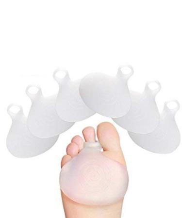 Silicone Arch Metatarsal Insoles for Metatarsal Pain Relief White 3 Pairs 3 Pairs White