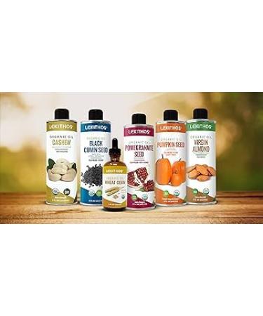 Lekithos Organic Pomegranate Seed Oil - 8 fl. oz. | Cold Pressed USDA Organic Non-GMO - Buy Now - Buy Online on GoSupps.com
