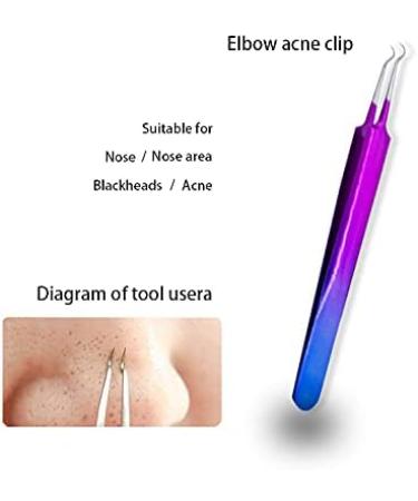 9PCS Blackhead Remover Tool Kit Professional Pimple Popper Tool -Treatment for Pimples Blackheads Blemish Zit Removing Forehead and Nose(Colorful) - Buy Online on GoSupps.com