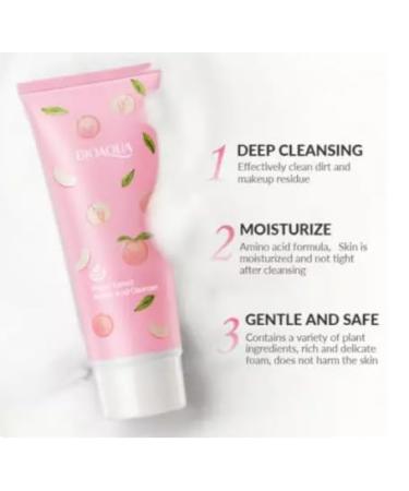 Peach Amino Acid Cleanser 100g - Hydrating Face Wash for All Skin Types | International Shipping - Buy Online on GoSupps.com