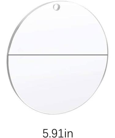 4 Pcs 15cm Clear Acrylic Circle Discs - Transparent Panels for Picture Frames, Painting, DIY Crafts - Acrylic Blanks for Displays - Buy Online on GoSupps.com