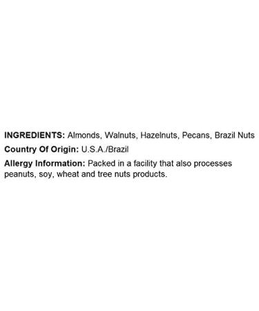 Mixed Nuts In Shell - Almonds, Walnuts, Hazelnuts, Pecans, Brazil Nuts | 1 LB - No Added Colors, No Artificial Flavors - Buy Online on GoSupps.com