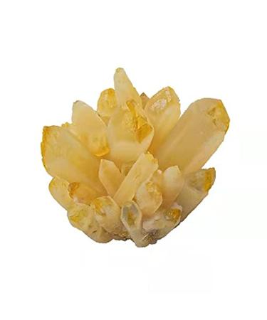 1pc Quartz Gemstone Yellow Crystal Cluster Quartz Specimen for feng Shui 500-600g Reiki Crystal Stone