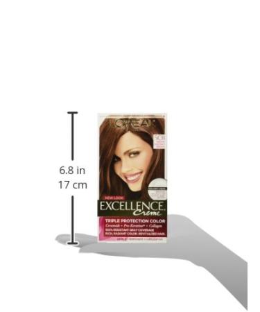 L'Oreal Excellence Creme 5CB Medium Chestnut Brown - Triple Protection Hair Color | 1 Application - Buy Online on GoSupps.com
