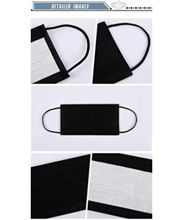 SIngle Use DIsposable Face mask- 50 Pcs (Black) - Buy Online on GoSupps.com