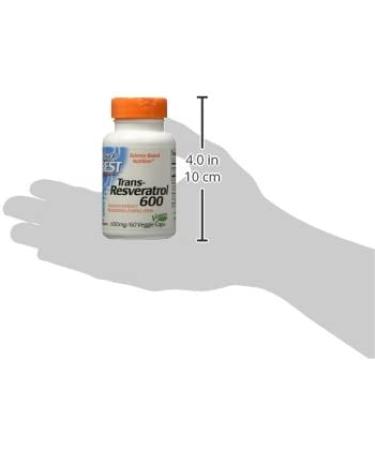 Doctor's Best High Potency Trans-Resveratrol 600mg - 60 Veggie Caps - Buy Online on GoSupps.com