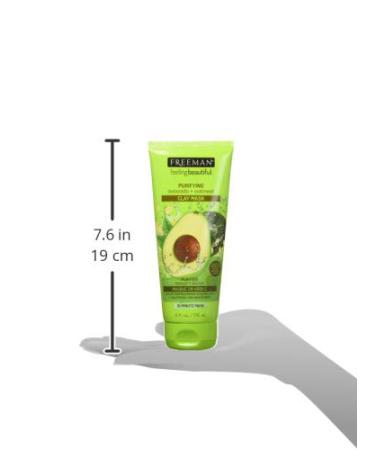 Freeman Avocado & Oatmeal Clay Face Mask 6 oz - Hydrating Facial Masque (Pack of 1) - Buy Online on GoSupps.com