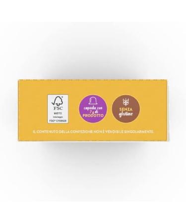 Caff Borbone Nocciolino - Hazelnut flavored cappuccino - 60 capsules (6 packs of 10) - Compatible with Nespresso * domestic machines - Buy Online on GoSupps.com