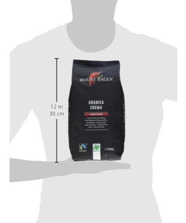 Mount Hagen Organic FT Naturland Roasted Coffee Arabica Crema - 1kg Whole Bean - Premium International Shipping - Buy Online on GoSupps.com