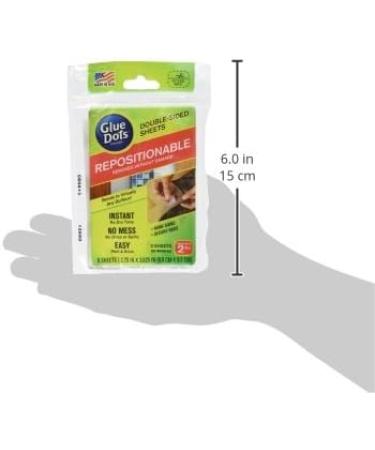 Glue Dots Repositionable Adhesive Sheets  Double Sided  Temporary Bond  5 Sheets (37010)  clear 5 Sheets Repositionable - Buy Online on GoSupps.com