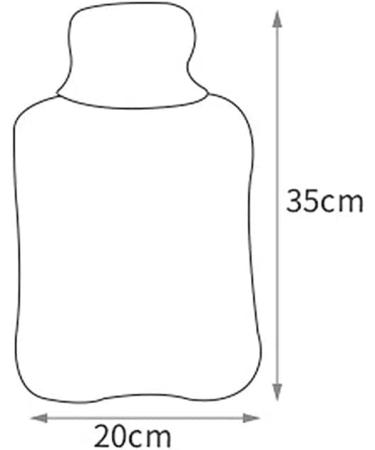 MAIES Hot Water Bottle with Removable Knitted Cover - Large Washable & Cold-Proof for Winter Comfort | International Shipping Available - Buy Online on GoSupps.com
