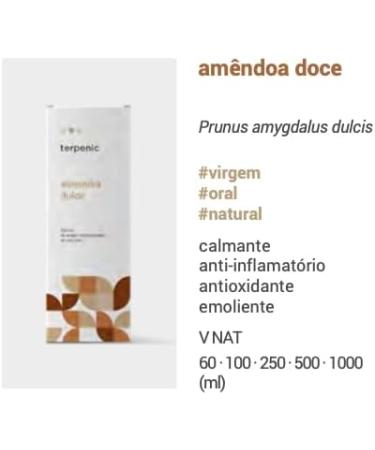  Terpenic Labs Terpenic evo Sweet Amendras Virgin Vegetable Oil 500 ml 500 ml - Buy Online on GoSupps.com