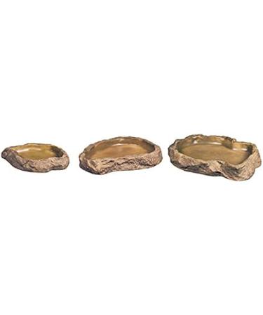 Buy Exo Terra Water Dish & Feeding Bowl - Rock Decor for Terrariums - Large Size Bundle (1 Pack) - International Shipping Available - Buy Online on GoSupps.com