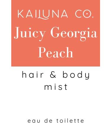 Juicy Georgia Peach Natural Hair & Body Mist Spray Pure Essential and Fragrance Oils Alcohol-Free Handmade in California 0.5Fl Oz Juicy Georgia Peach 0.5 Fl Oz - Buy Online on GoSupps.com
